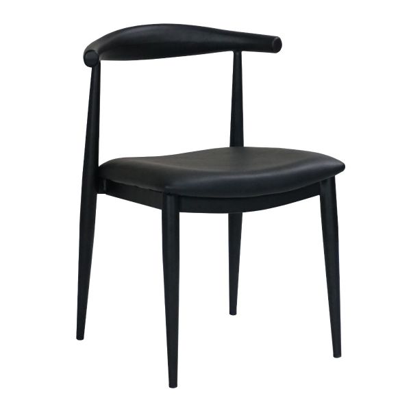 elbow dining chair black